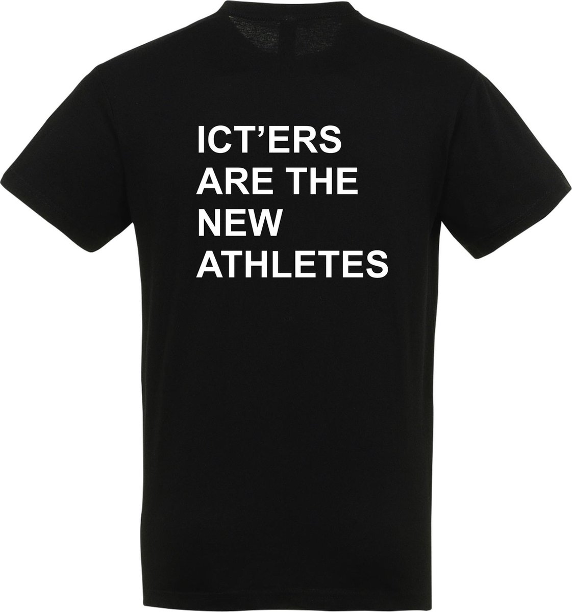 T-shirt ICTERS ARE THE NEW ATHLETES| T-shirt heren grappig | grappige cadeaus voor mannen | Zwart | maat L